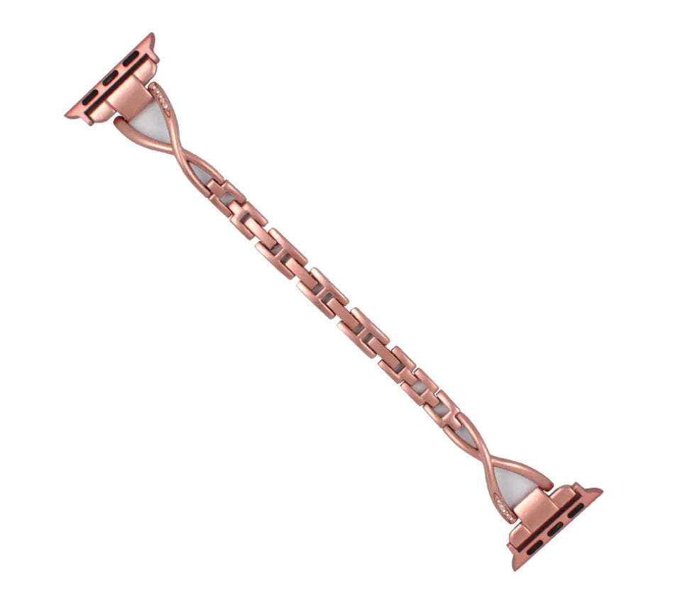 Correa X-Type de Acero Inoxidable con Diamantes para Apple Watch