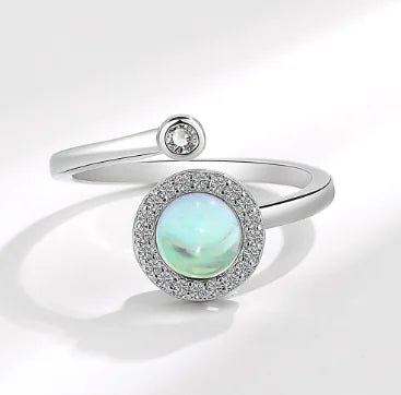 Anillo Rotatorio Estiloso y Simple para Mujer con Personalidad