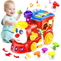 Juguetes para Bebés de 1 Año Niño Niña Regalo Musical Tren Juguetes para Bebés de 6-12 12-18 Meses Aprendizaje Educativo Temprano Juguetes Montessori para Niños con Bloques/Luz Regalos de Cumpleaños Navidad para 1 2 3 Años