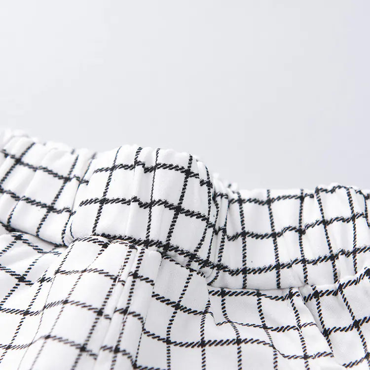 Pantalones Cortos a Cuadros para Niños, Pantalones Casuales de Verano para Niños